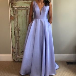purple sherri hill prom dress
